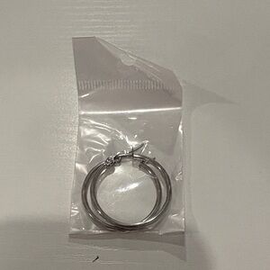 Silver Hoop Earrings